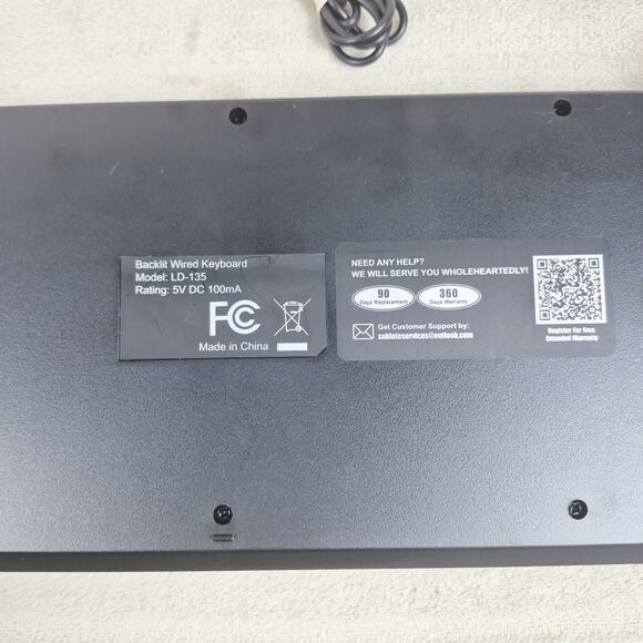 Large Print Backlit Keyboard, Wired USB Lighted Computer Keyboard - Picture 9 of 12